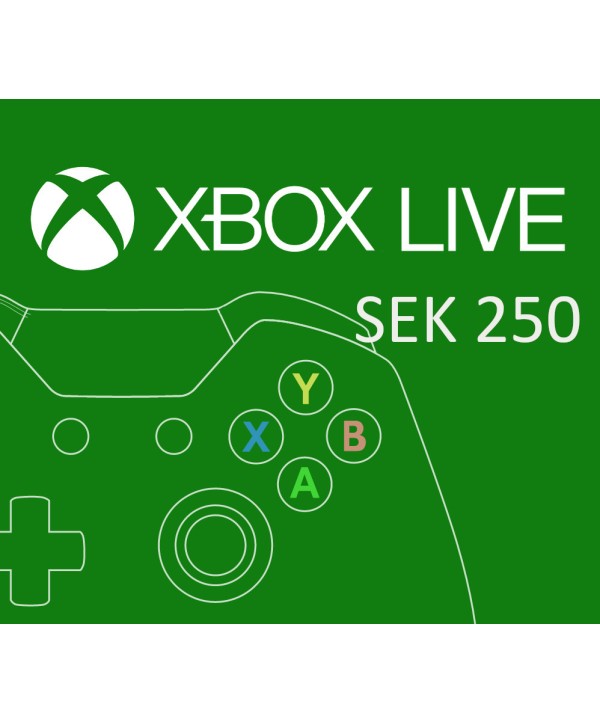 XBOX Live 250 SEK Prepaid Card SE Xbox One Key EUROPE